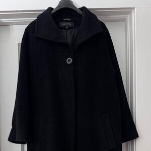 Warm, classicly elegant wool & alpaca coat